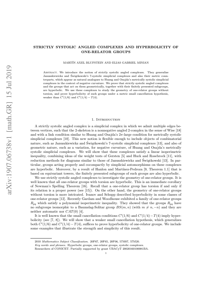 First page