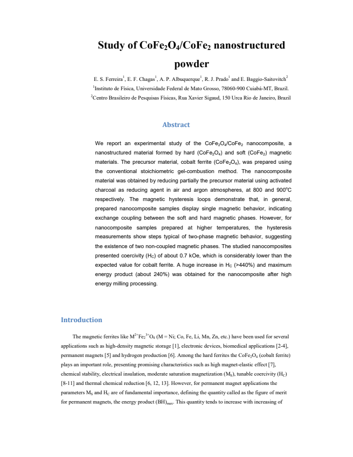 First page