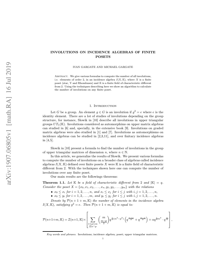First page