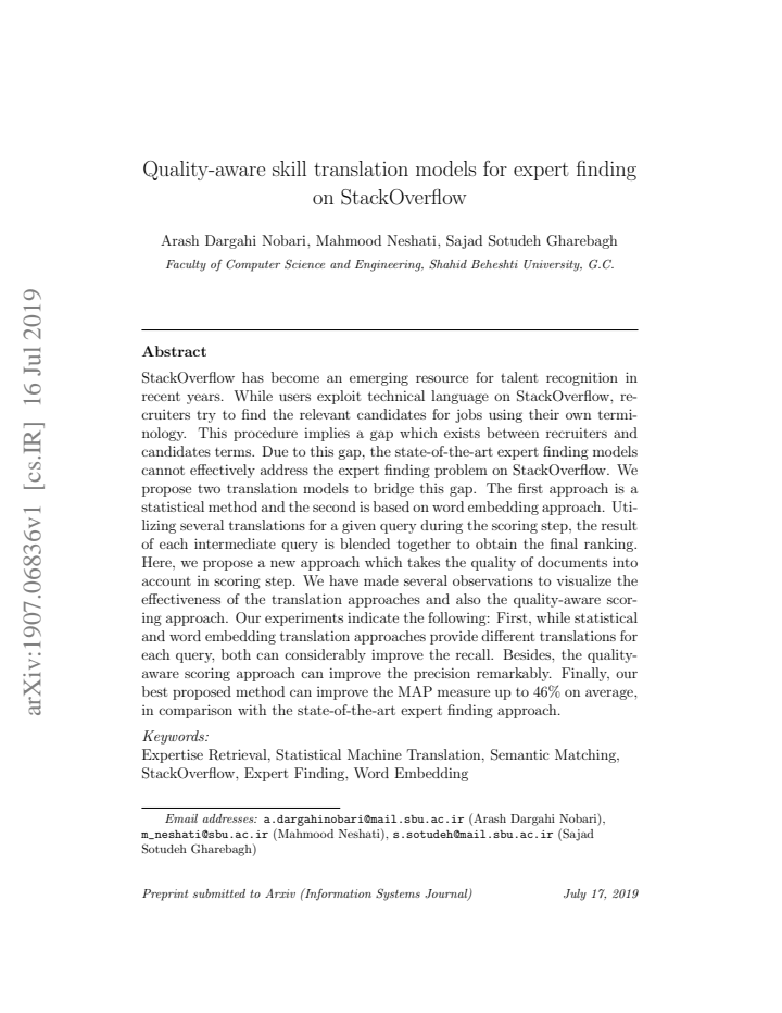 First page