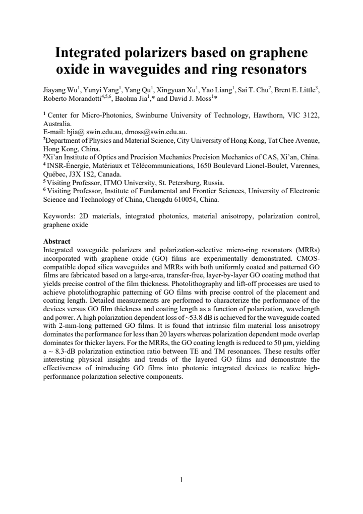 First page