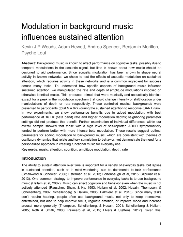 First page