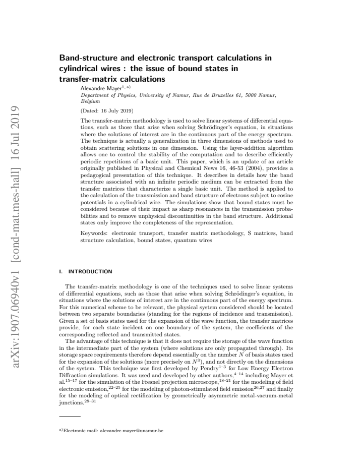 First page