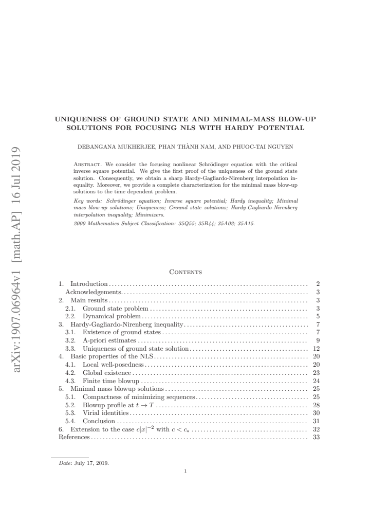 First page