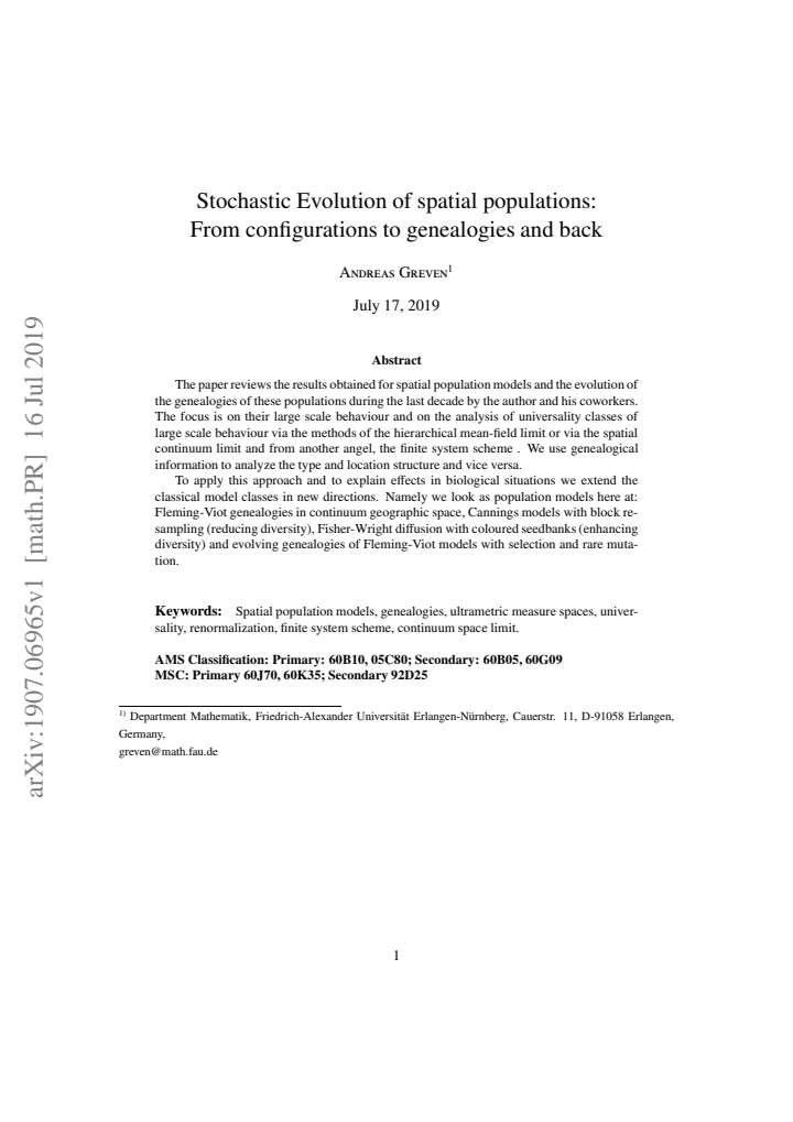 First page