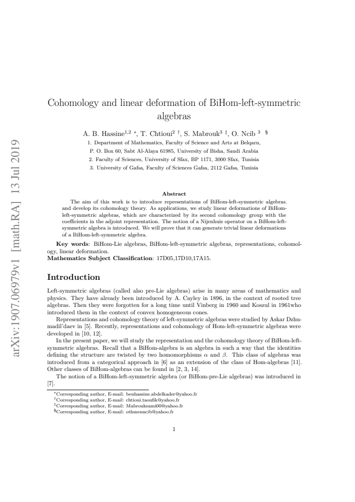 First page