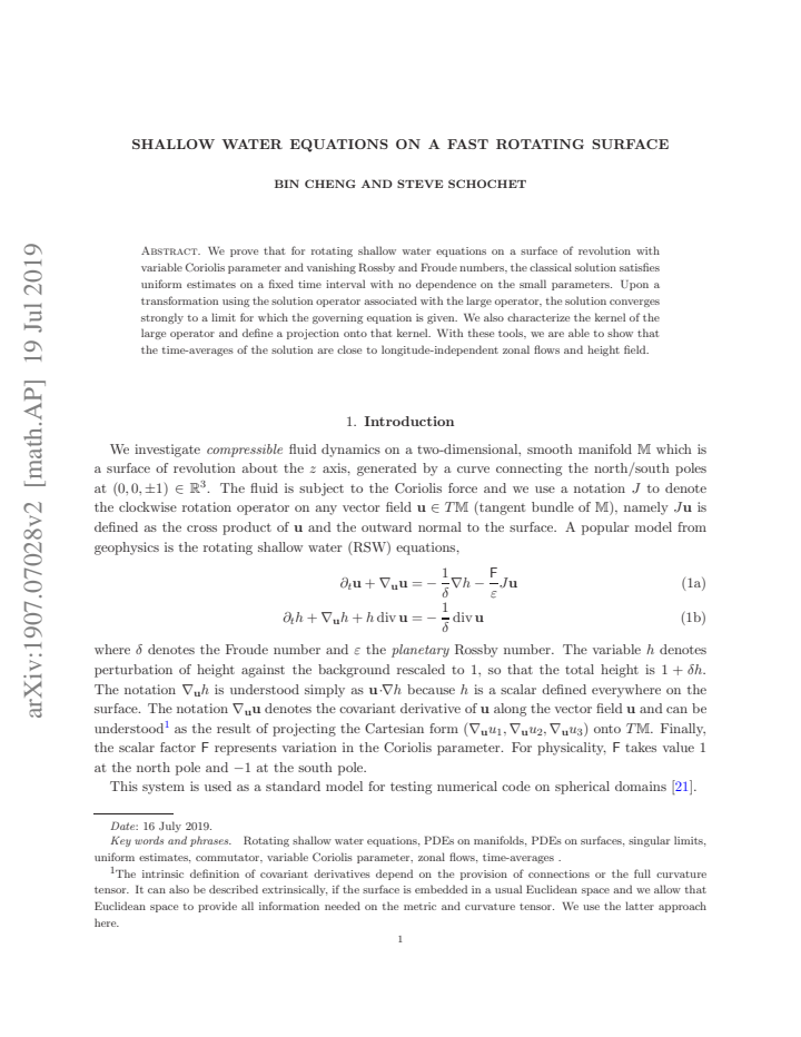 First page