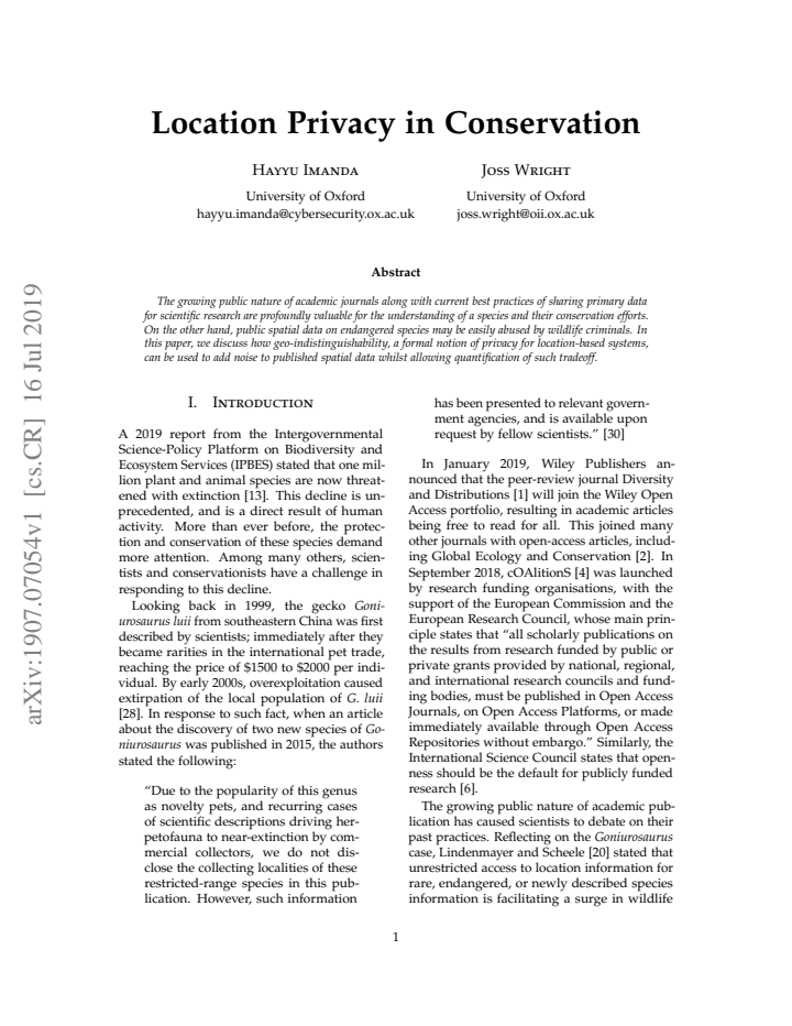 First page