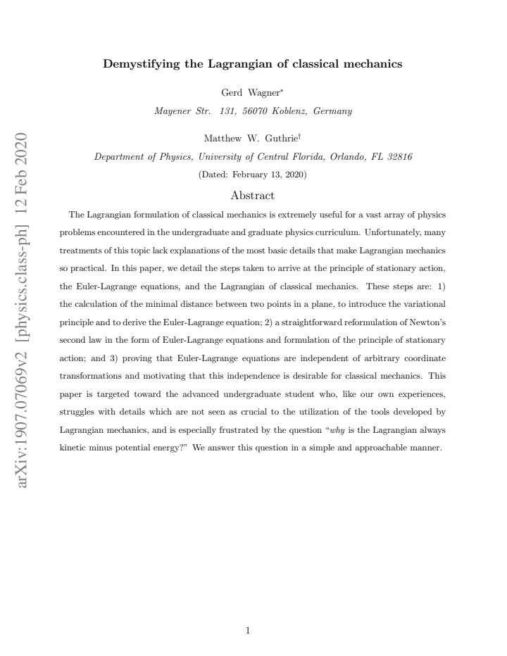 First page