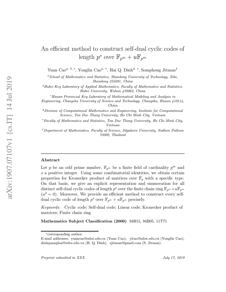 First page
