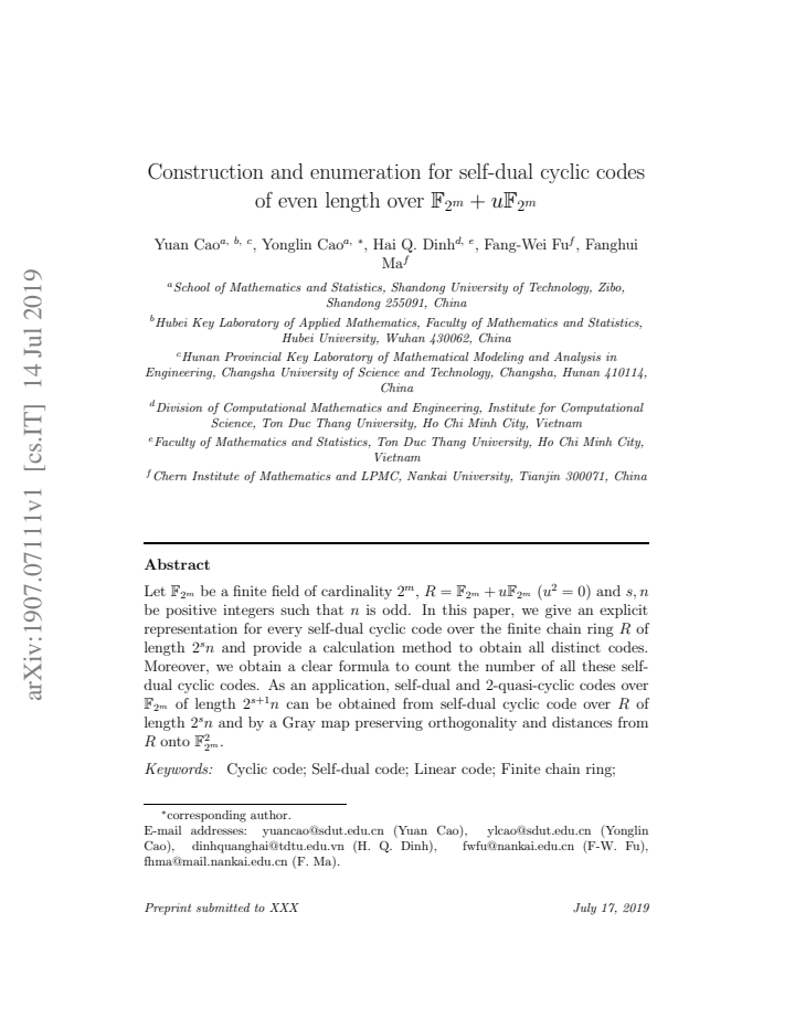 First page