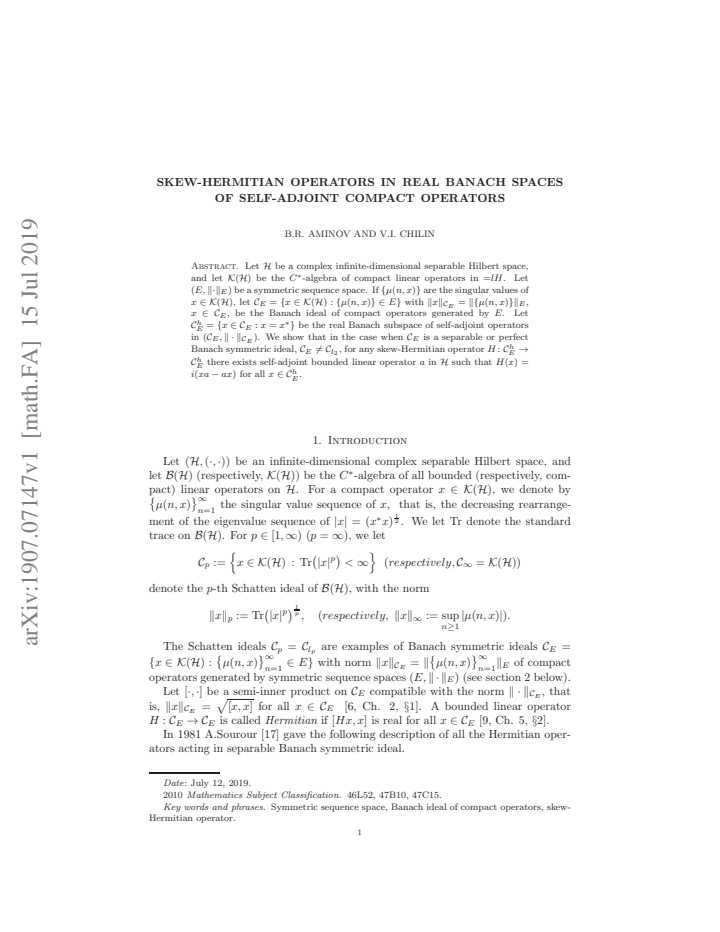 First page