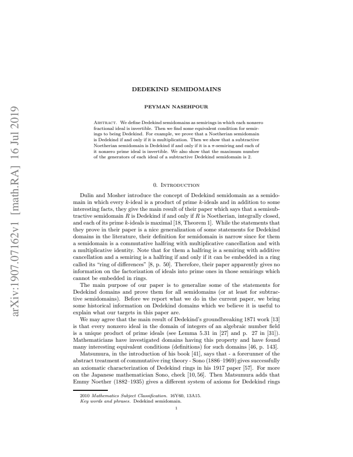 First page