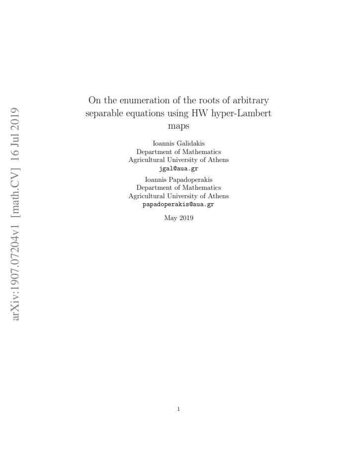 First page