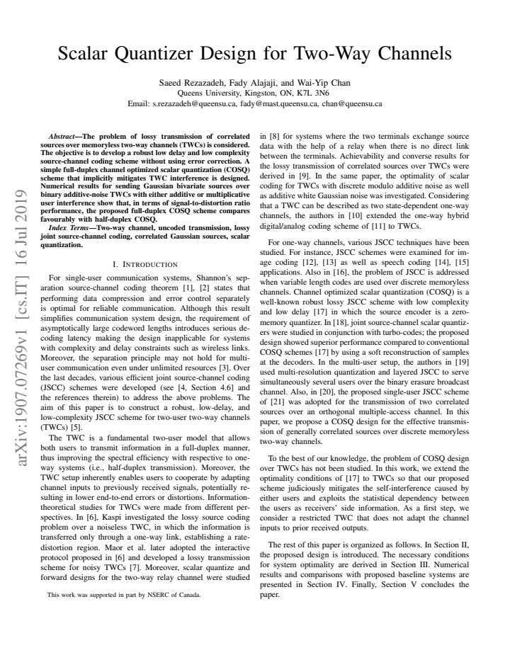 First page