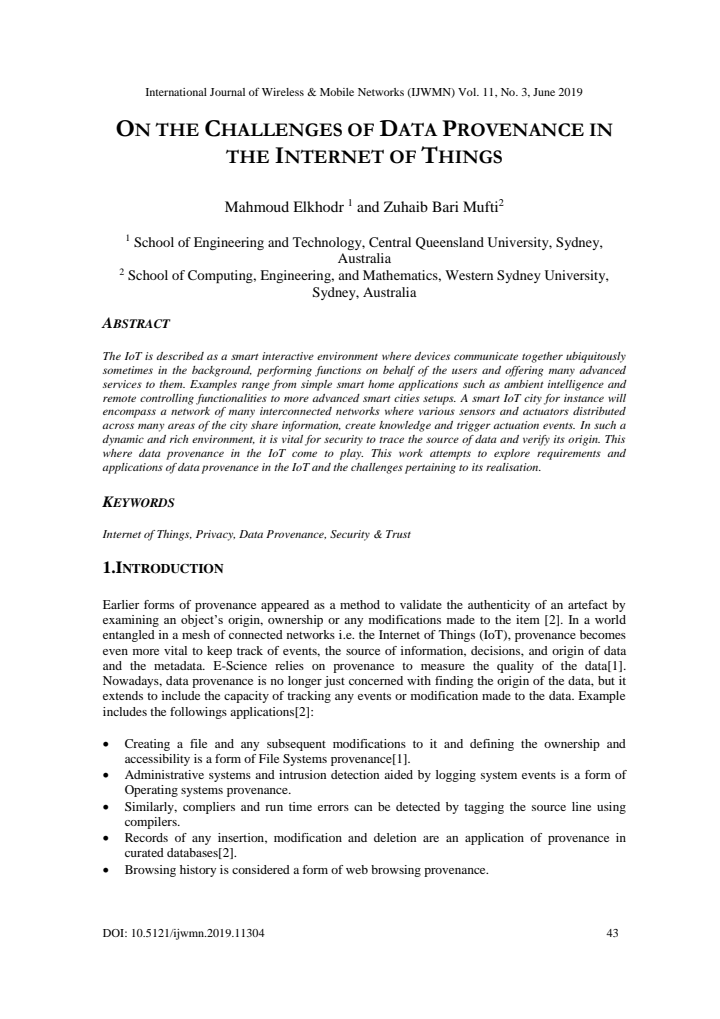 First page