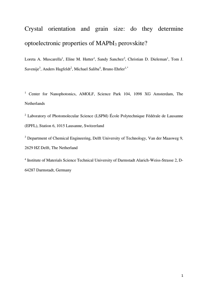 First page
