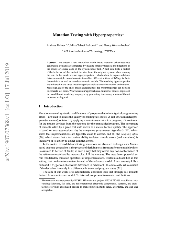 First page