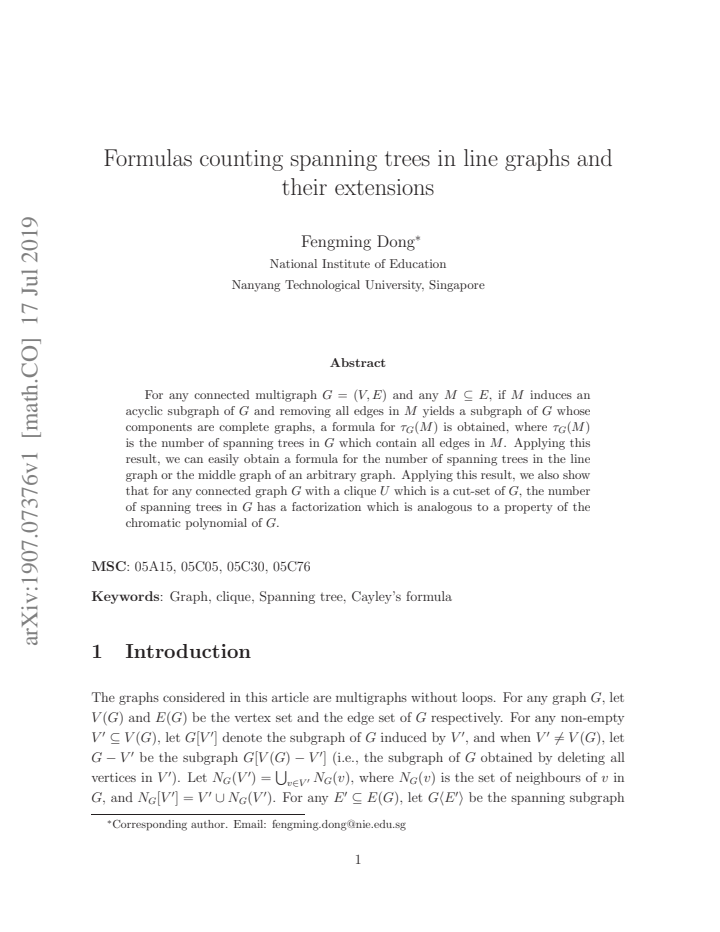First page