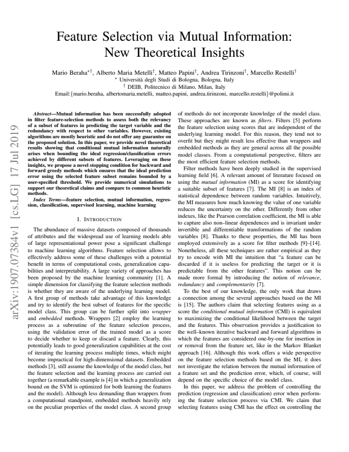 First page