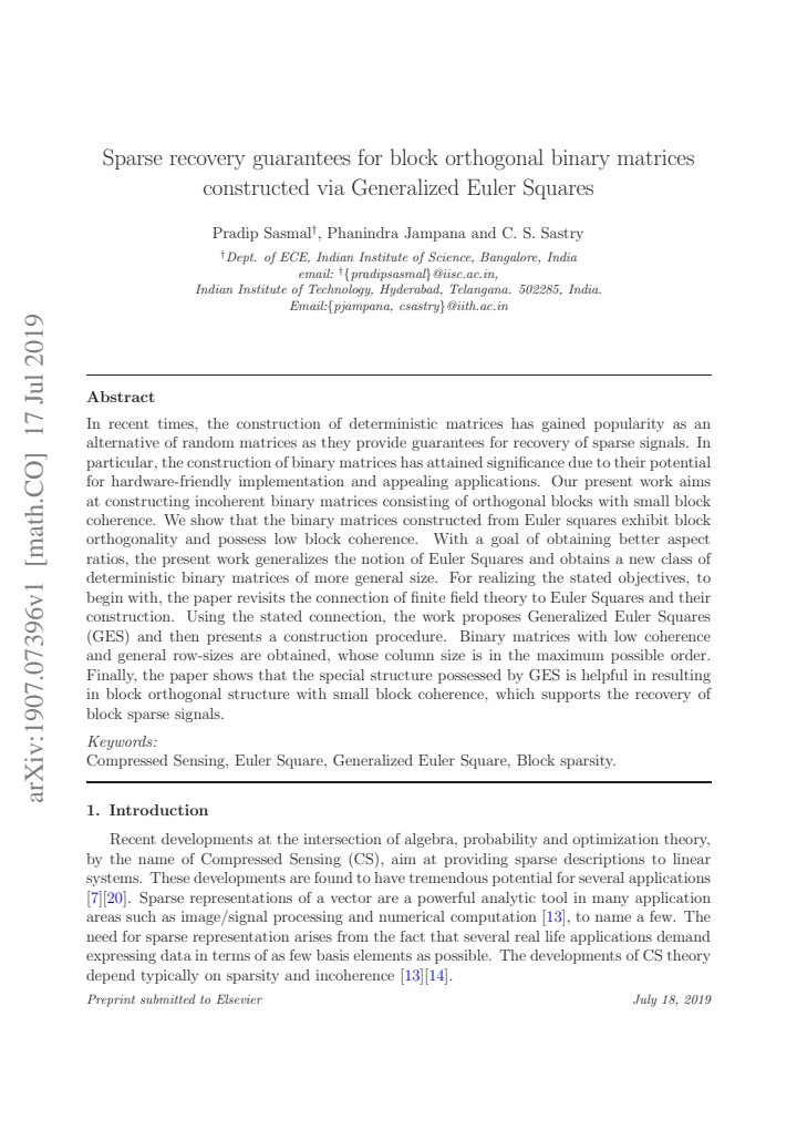 First page
