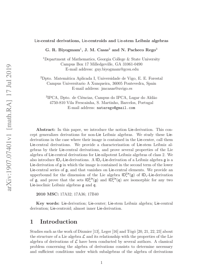 First page