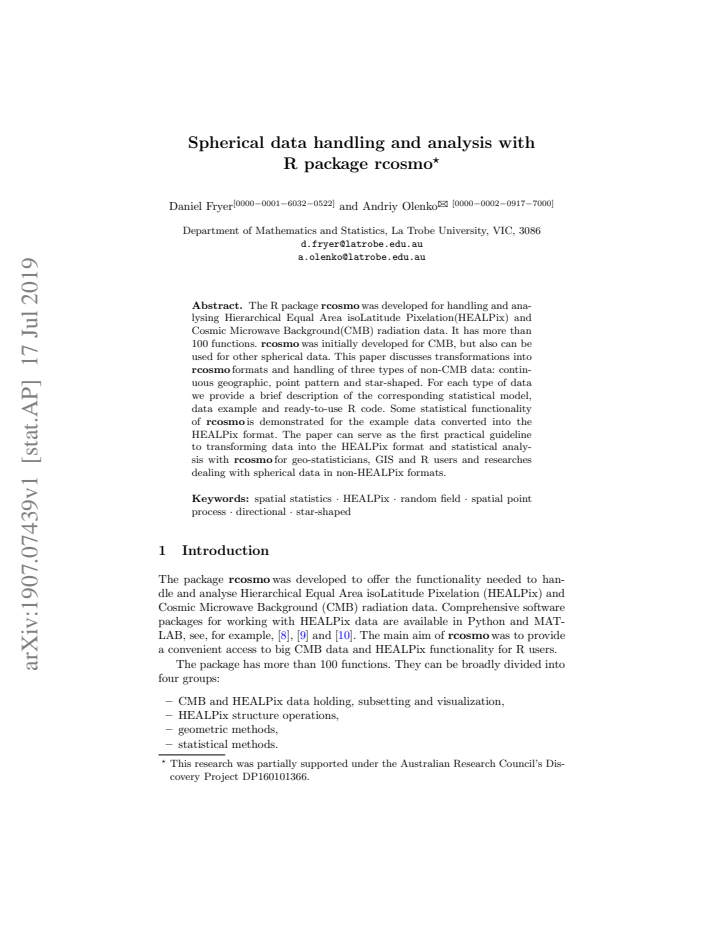 First page