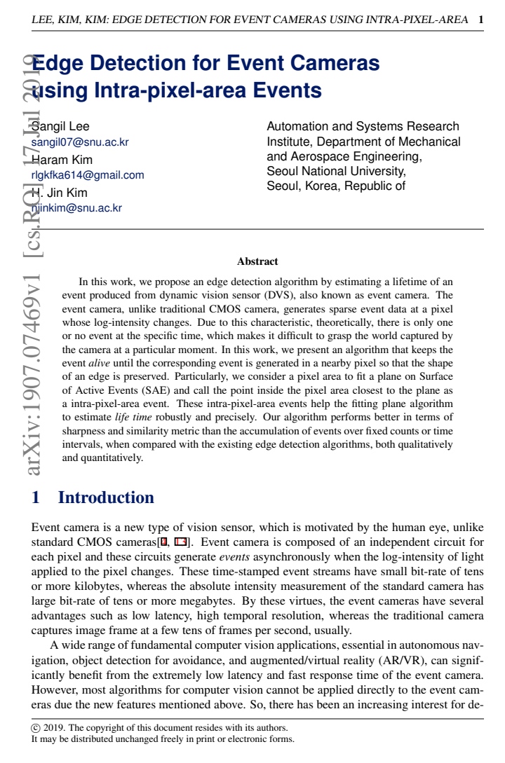 First page