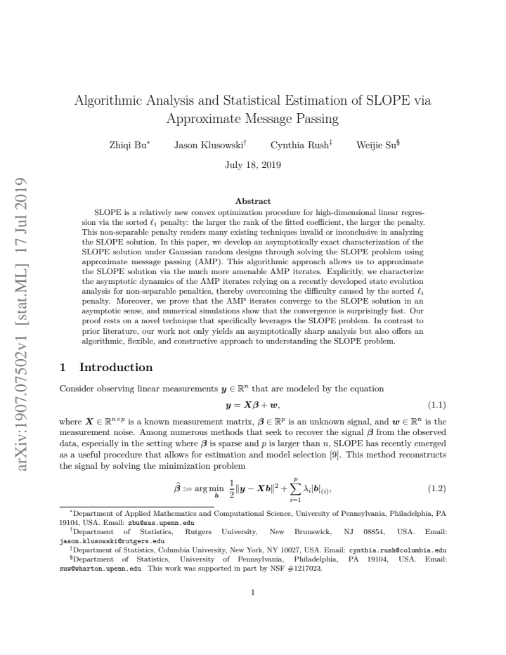 First page