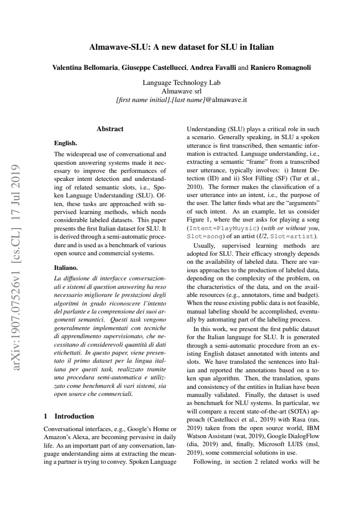 First page