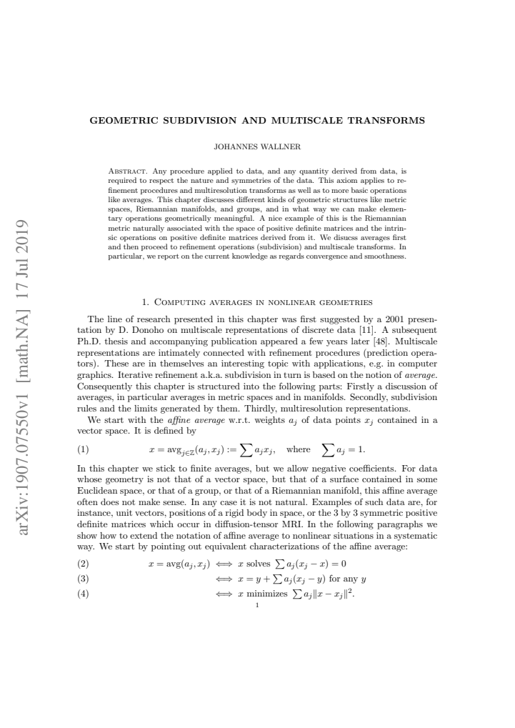 First page