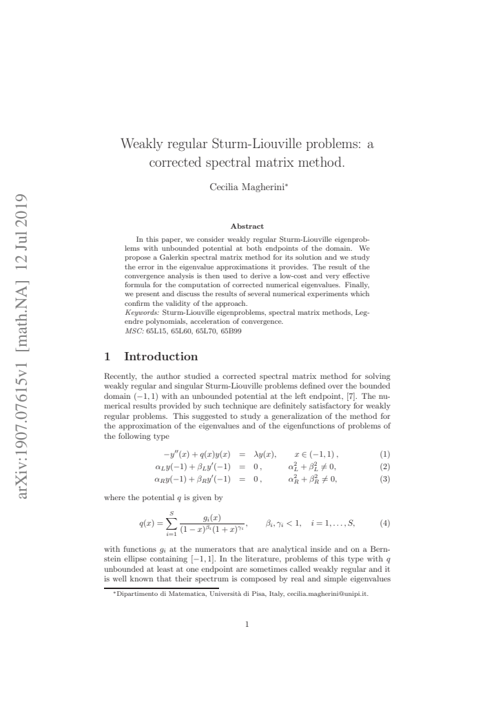 First page