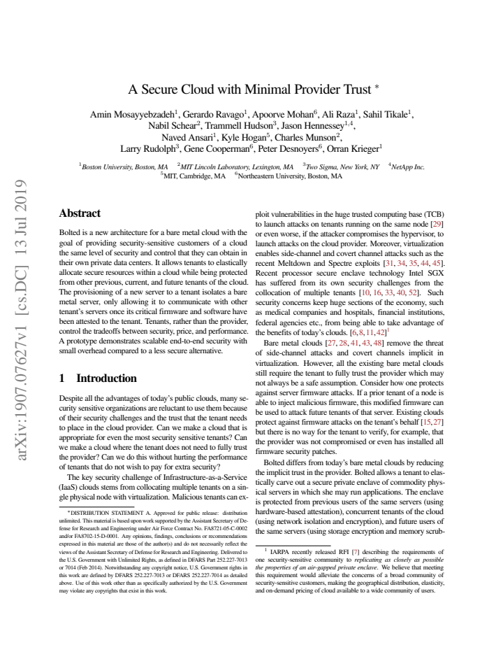 First page