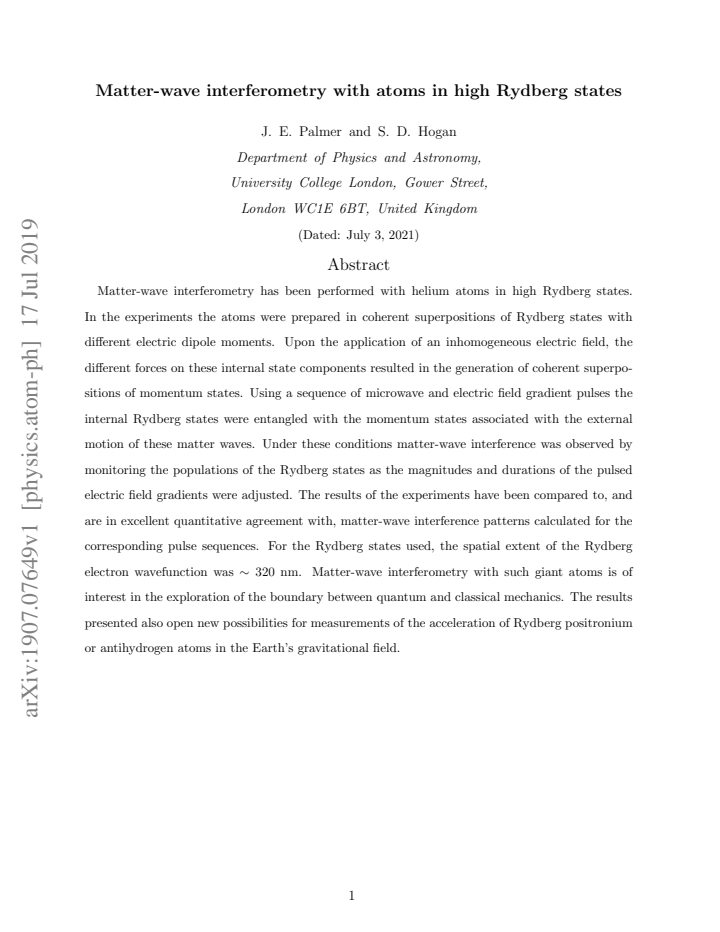 First page