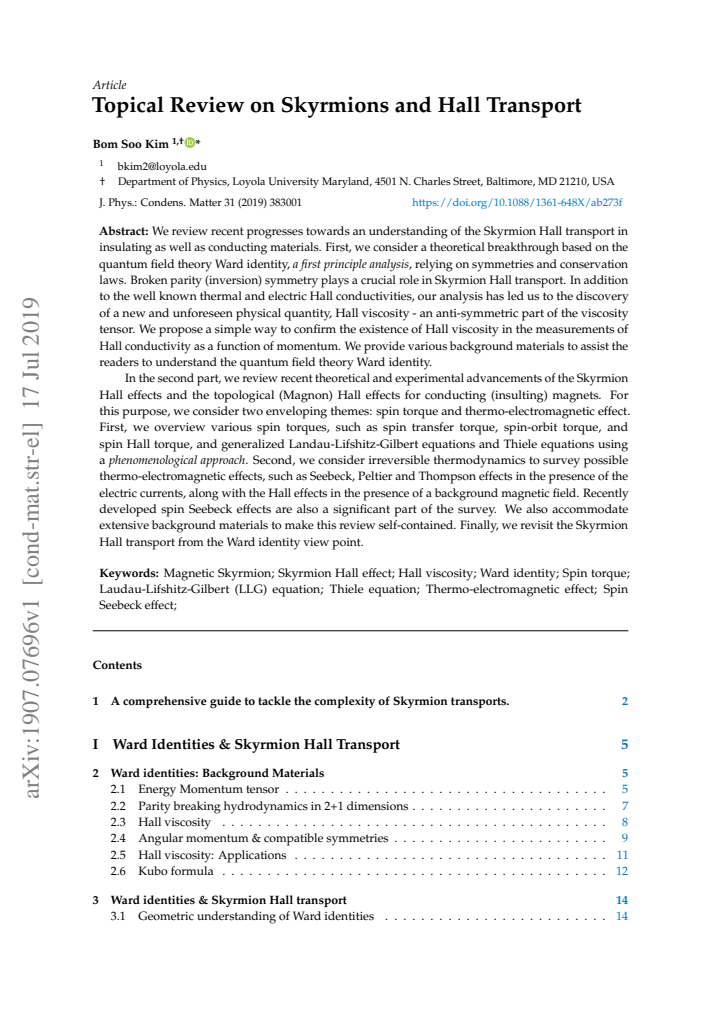 First page