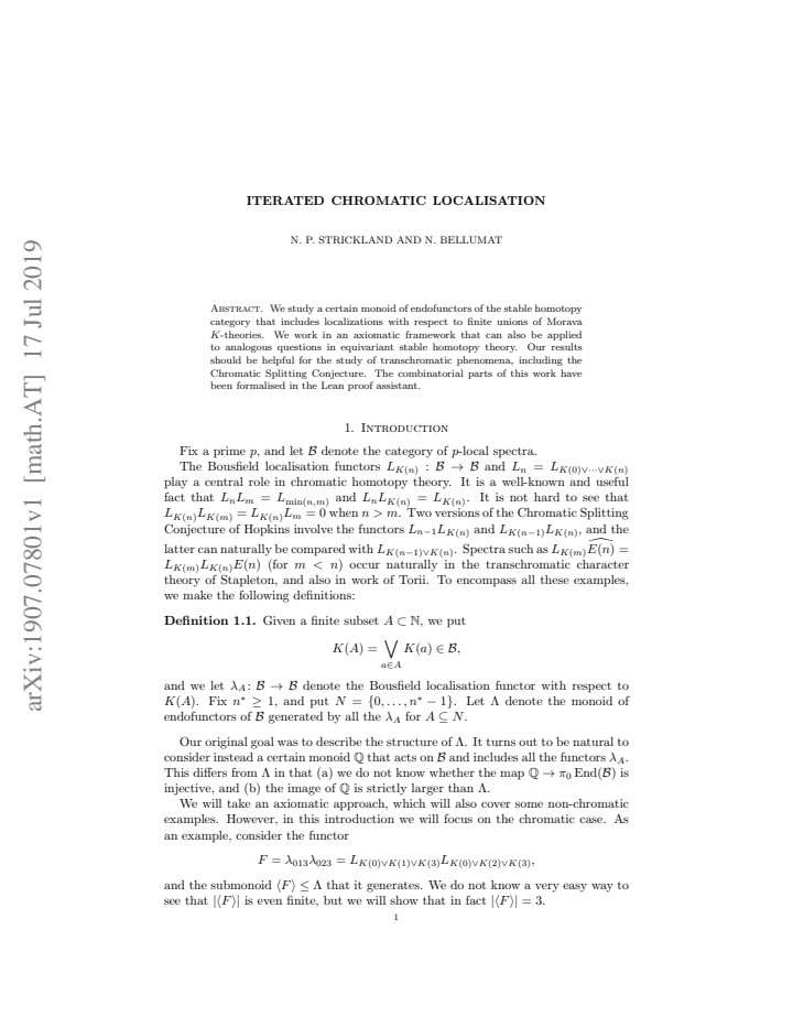 First page