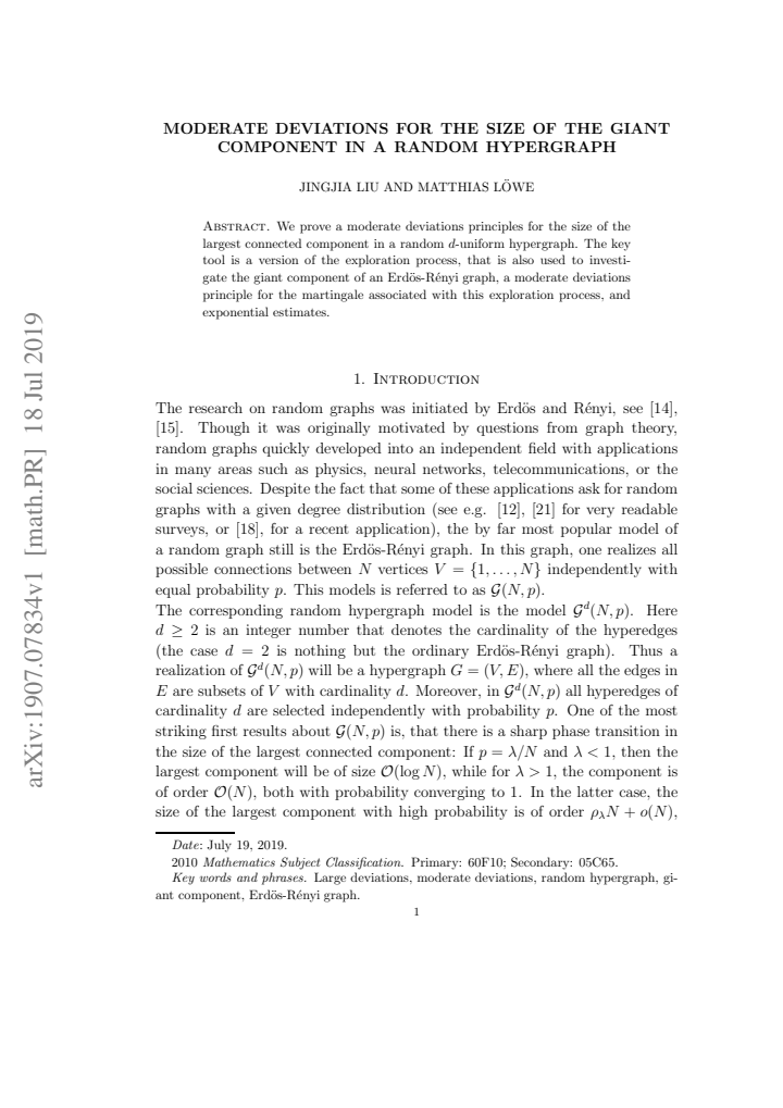 First page