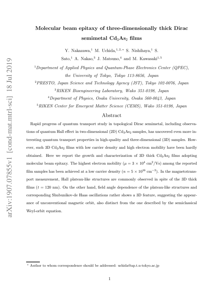 First page