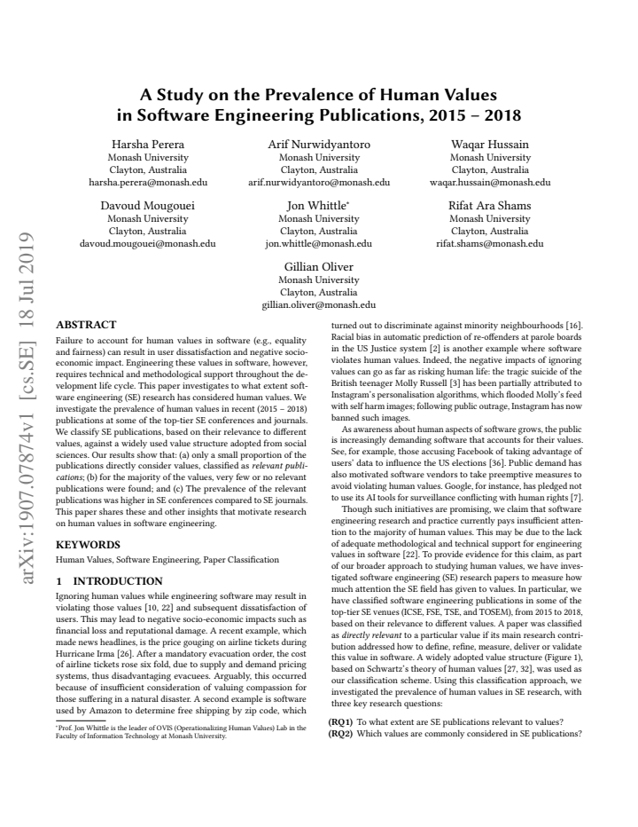 First page