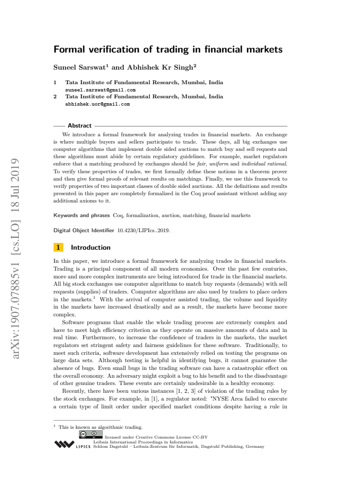 First page