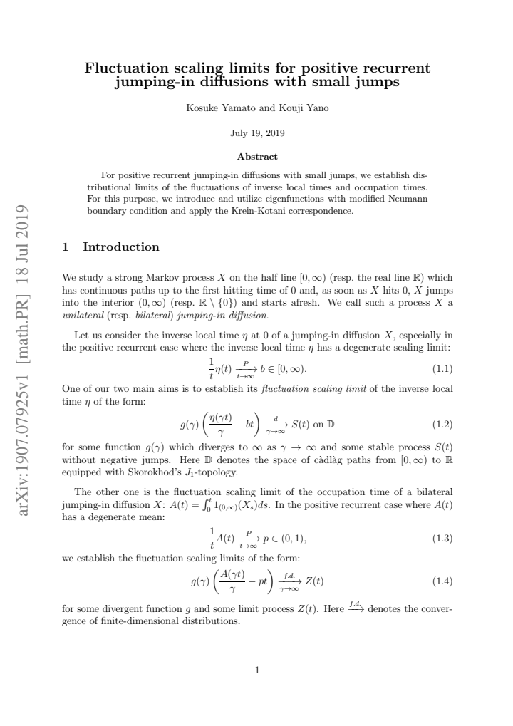 First page