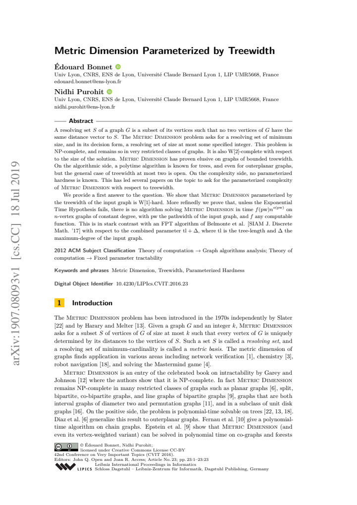First page