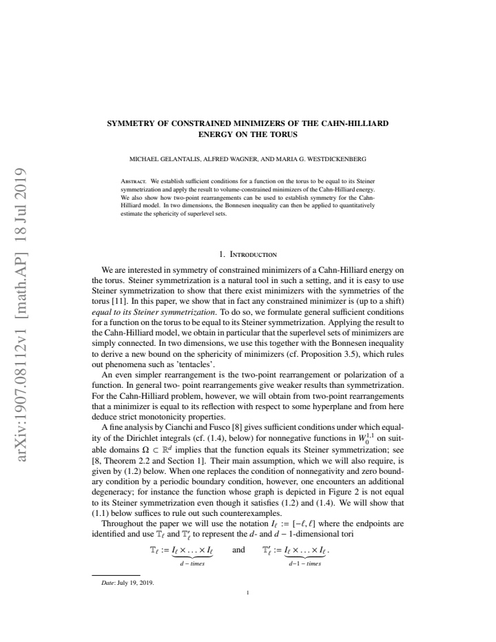 First page