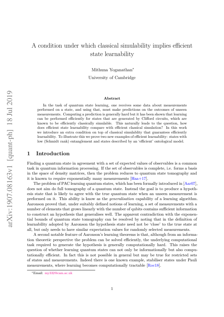 First page