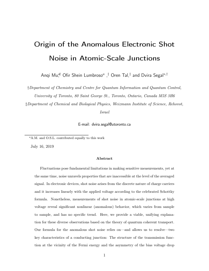 First page