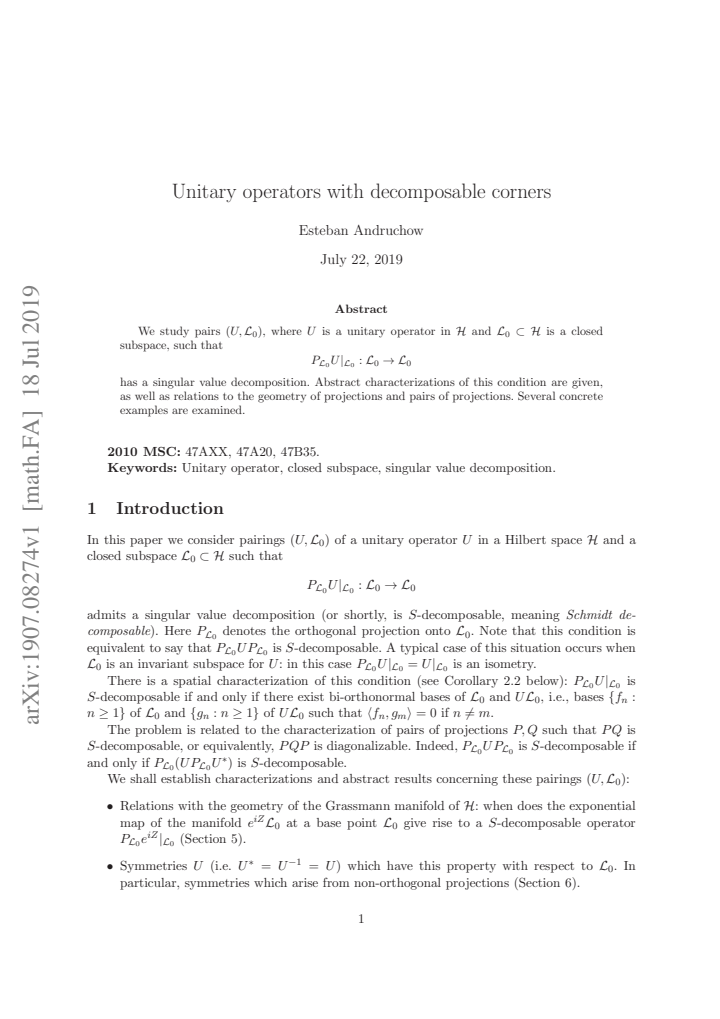 First page