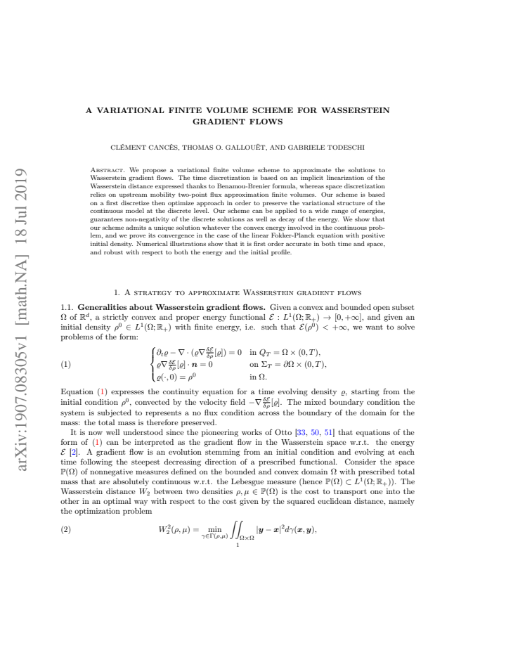 First page