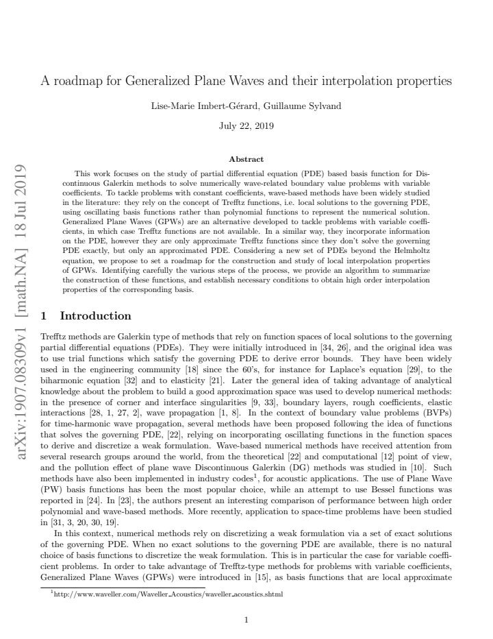 First page