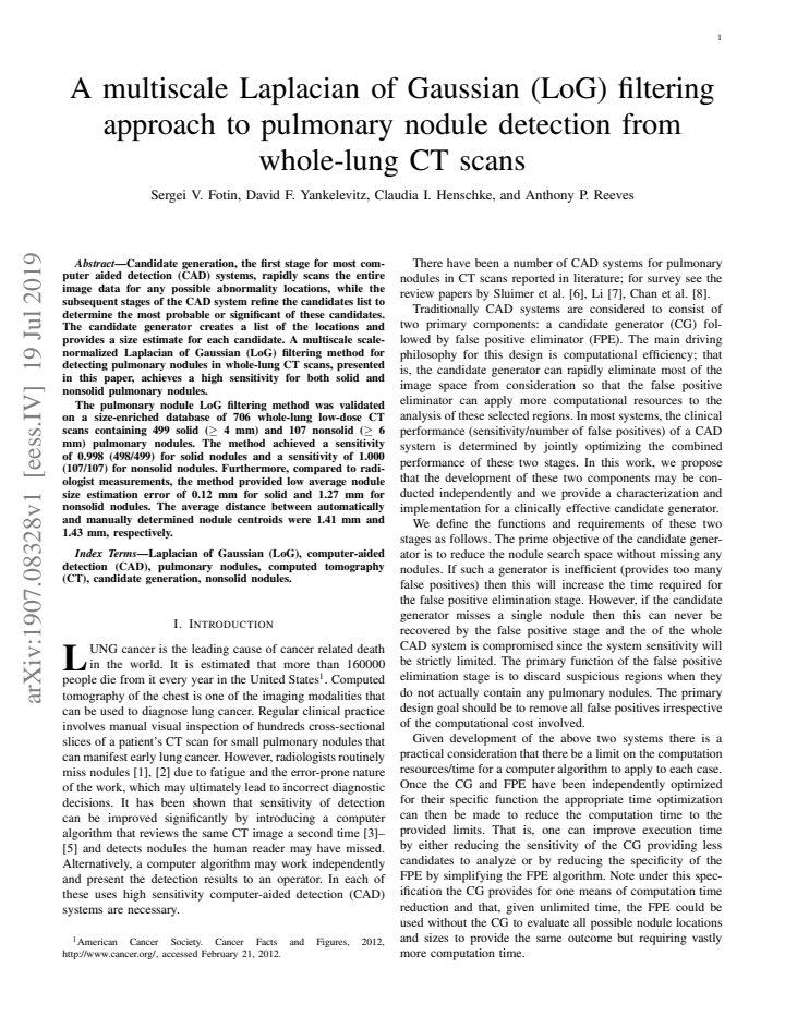 First page