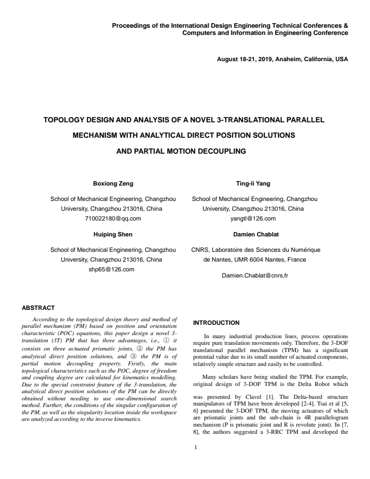 First page
